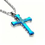color: Blue Double Layer + Bamboo Chain