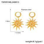color: TXF091-Gold Earrings