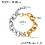 color: TXE465-Mixed Color Bracelet 18.5+6cm
