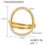 color: TXA131-Gold Ring -One Size 7