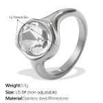 color: JZ153S8 Silver Ring