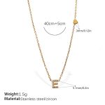 color: XL543WEGE Letter Necklace