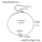 color: RE023-X Letter Steel Color Bracelet 16+5cm