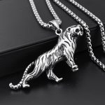 color: Cheetah + Stainless Steel Chain