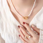 color: P1443-Gold Necklace -40cm