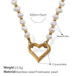 color: XL526WEG Freshwater Pearl Gold Necklace
