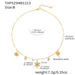color: TXP525-B Style Gold Necklace 42+5cm