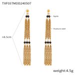 color: TXF037-Gold Earrings