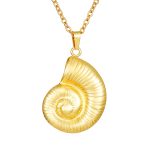 color: Gold MS-540 Conch Necklace