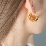 color: F594 Gold Earrings