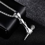 color: Microphone + Stainless Steel Chain