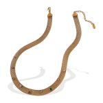 color: XL466CRG Multicolor Zircon Gold Necklace