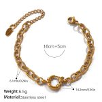 color: SL338G Gold Bracelet