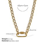 color: XL666G Gold Necklace