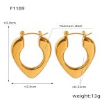 color: F1189-Gold Earrings