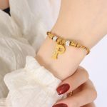 color: E414-Gold Bracelet -P