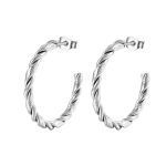 color: 2 Twisted Wire C Shape Steel Color MS-104