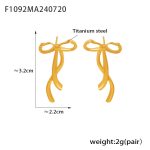 color: F1092-Gold Earrings