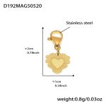 color: D192-Gold Heart Pendant 2
