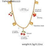 color: TXP471-Gold Necklace 38+5cm