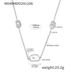 color: M049-Steel Color White Shell Sweater Chain