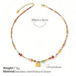 color: XL915CRG Natural Stone Necklace