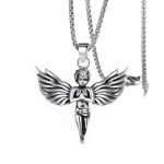 color: Angel + Stainless Steel Chain