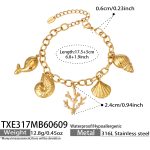 color: TXE317-Gold Bracelet 17.5+5cm