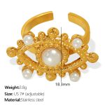 color: JZ70 US Size 7# Adjustable Gold Ring