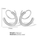 color: EH242 Silver Left/Right Earrings