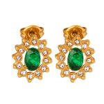 color: F886-Sunflower Green Glass Stone