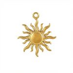 color: Single Sunflower Pendant Gold