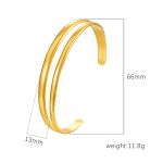 color: Size 2 Gold Bangle