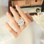 color: A434-Steel Color Ring / size: US 7