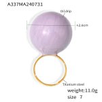 color: A337-Purple Ring / size: US 7