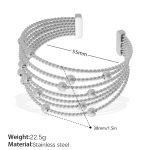 color: SZ318S Silver Bangle