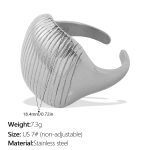 color: JZ163S7 Silver Ring