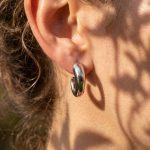 Hollow Small U-Shaped Earrings 18K Gold Plating Geometric Casual Everyday Joker Stud Earrings Personalized Earrings