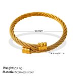 color: SZ346G Gold Bangle