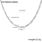 color: TXP079-Steel Color Polished Segment Length 16mm