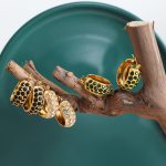 Dongguan Stainless Steel Electroplating Rhinestone Earrings Personality Multi-Color Optional C- Shaped Special Ornament