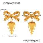 color: F1518-Gold Earrings