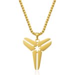 color: Fully Polished Triangle Pendant Gold