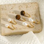 Stainless Steel Micro-Inlaid Earrings Female Temperament Wild Senior Dongguan Ornament