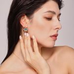 color: F1709-Steel Color Earrings