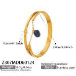 color: Z307-Blue Color Natural Stone Bangle