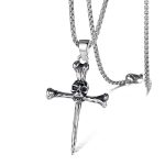 color: Skull Cross Stainless Steel Chain