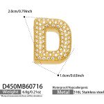 color: D450-Letter D Gold Pendant