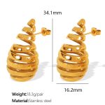 color: EH52 Gold Earrings