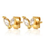 color: Double Marquise Stud Earrings